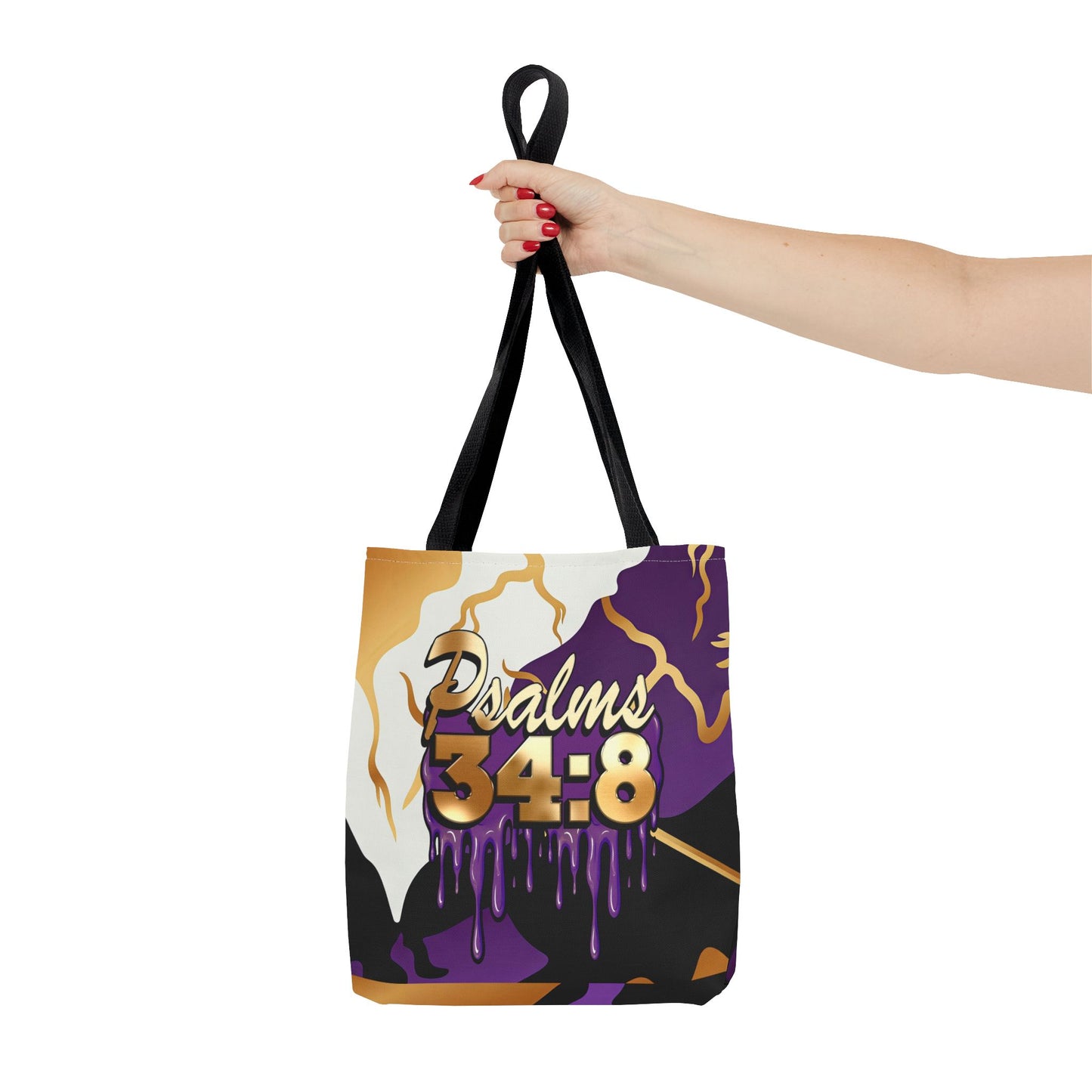 Psalms 34:8 "Taste and See that the Lord is good" Tote Bag