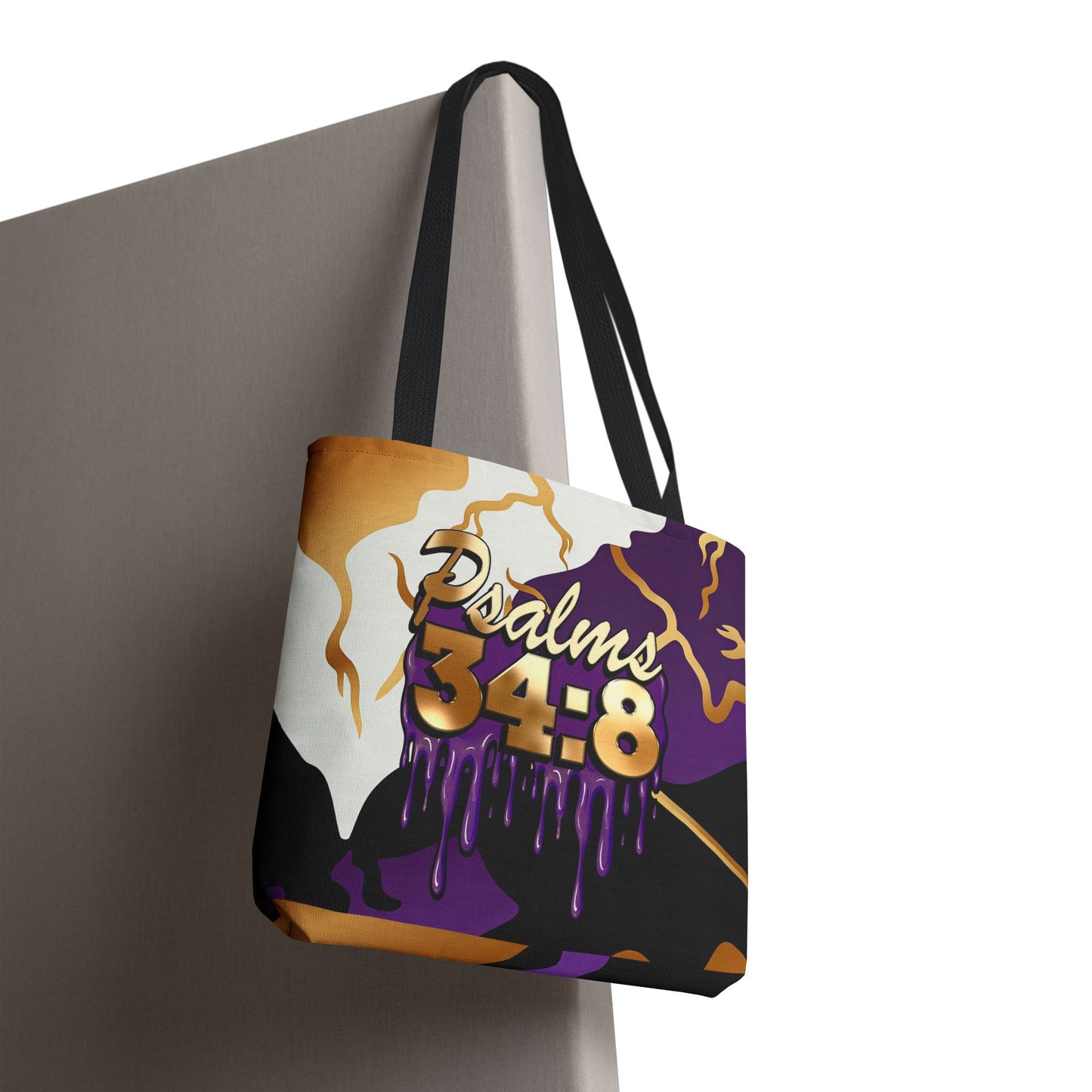 Psalms 34:8 "Taste and See that the Lord is good" Tote Bag