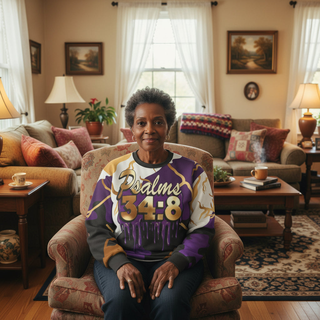 Psalm 34:8 "Taste and See" Faith Sweatshirt