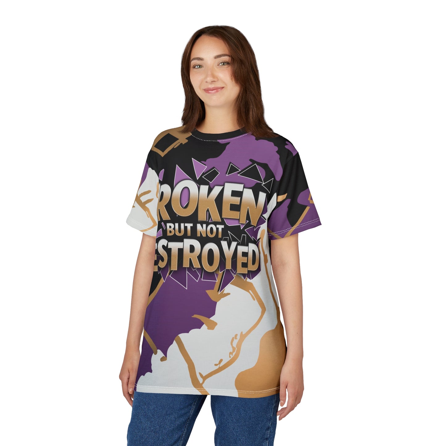 Broken But Not Destroyed -Women's Faith T-Shirt