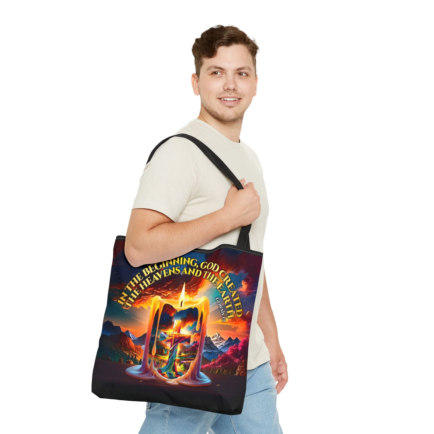 Genesis 1:1 - Creation Light Tote Bag