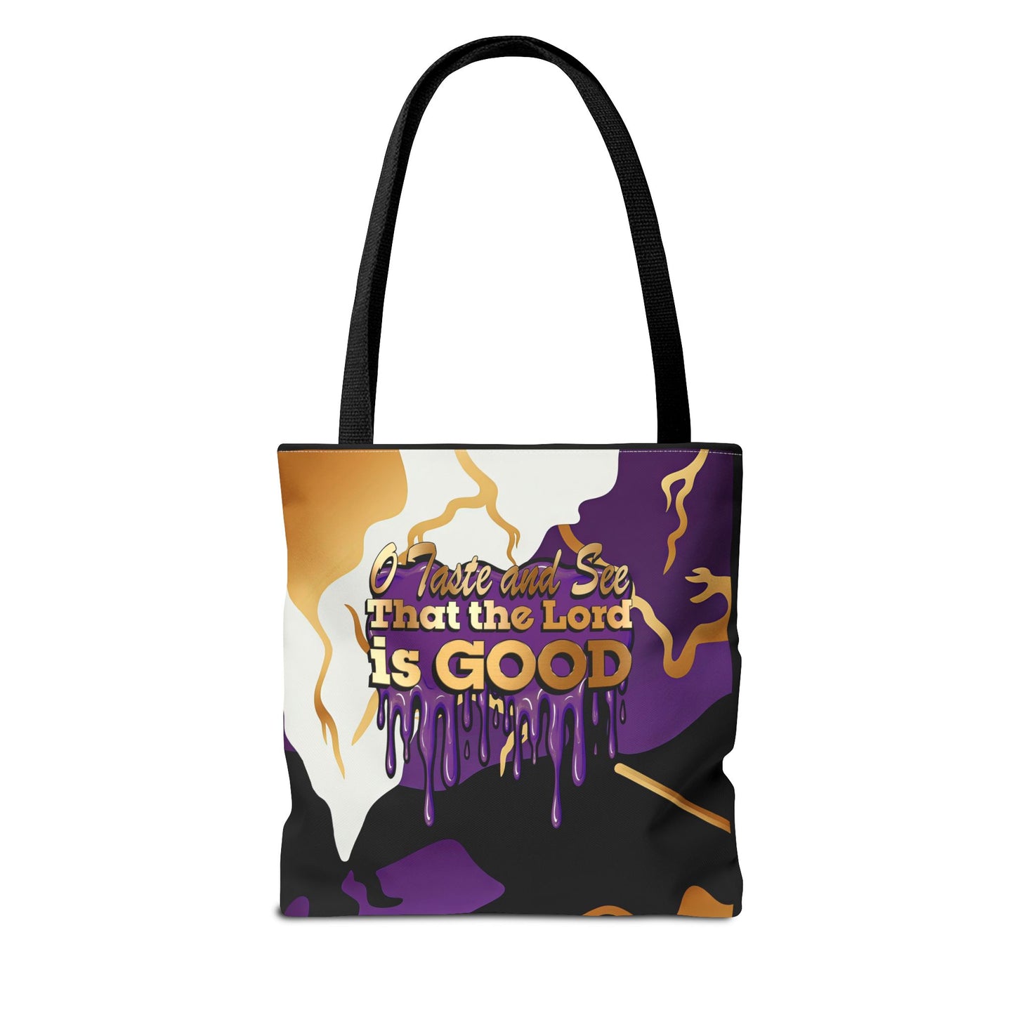 Psalms 34:8 "Taste and See that the Lord is good" Tote Bag