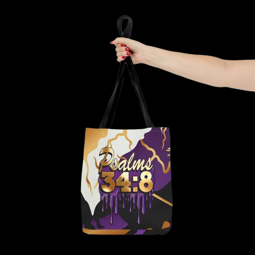 Psalms 34:8 "Taste and See that the Lord is good" Tote Bag