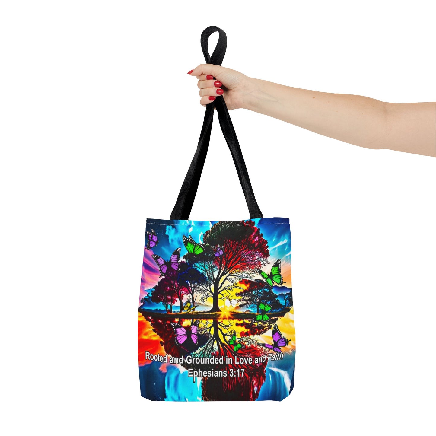 Ephesians 3:17 Rooted and Grounded Tote Bag