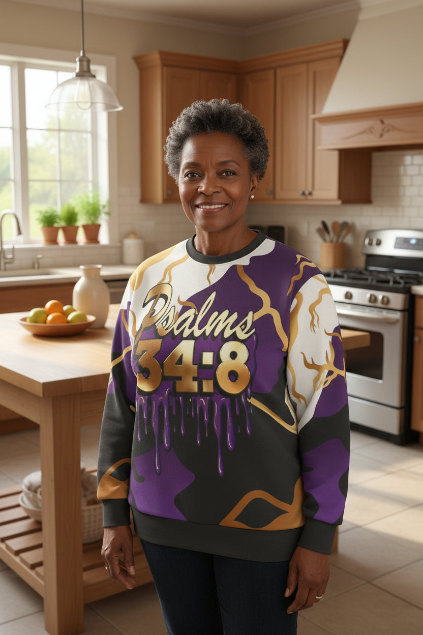Psalm 34:8 "Taste and See" Faith Sweatshirt