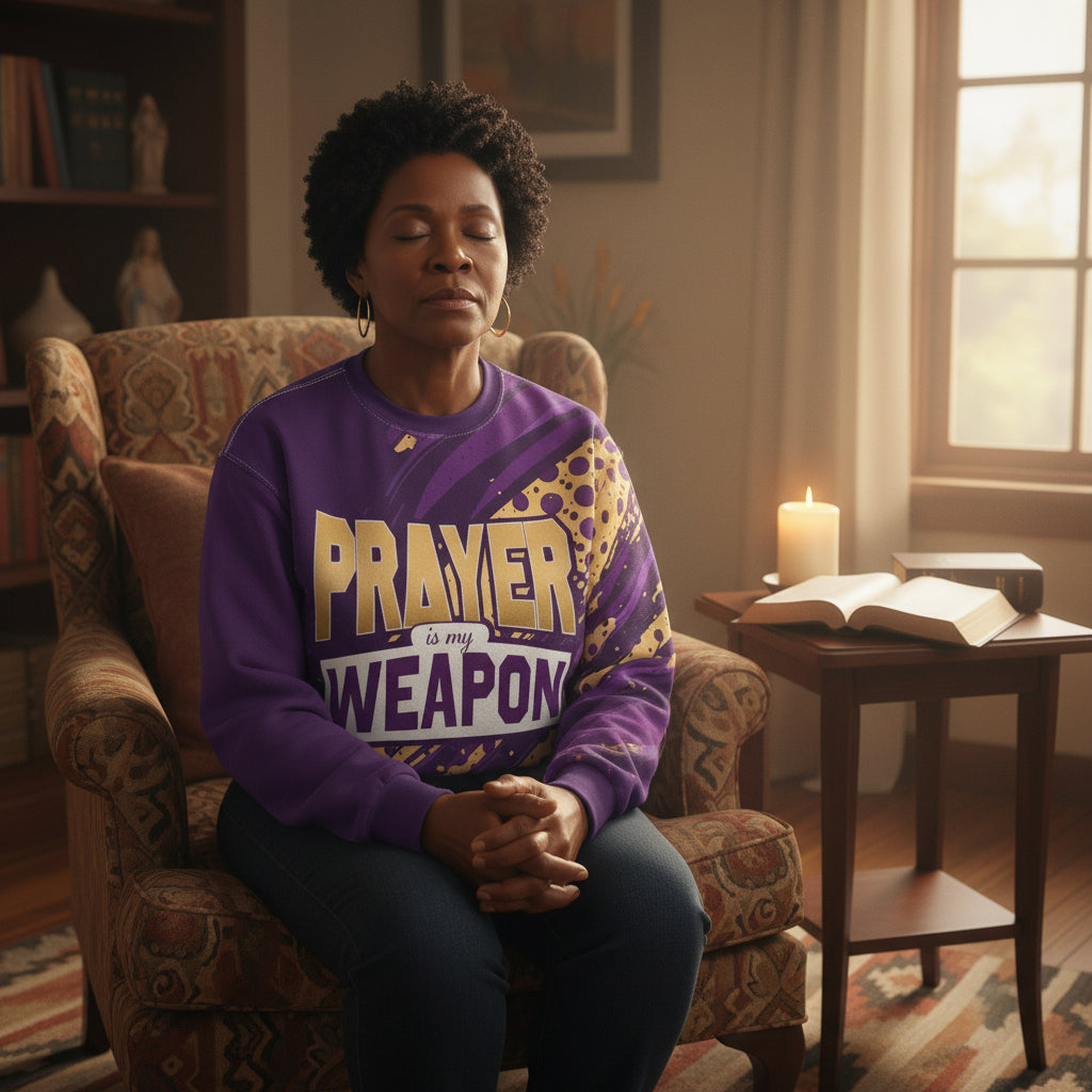Prayer is My Weapon Women's Faith Sweatshirt