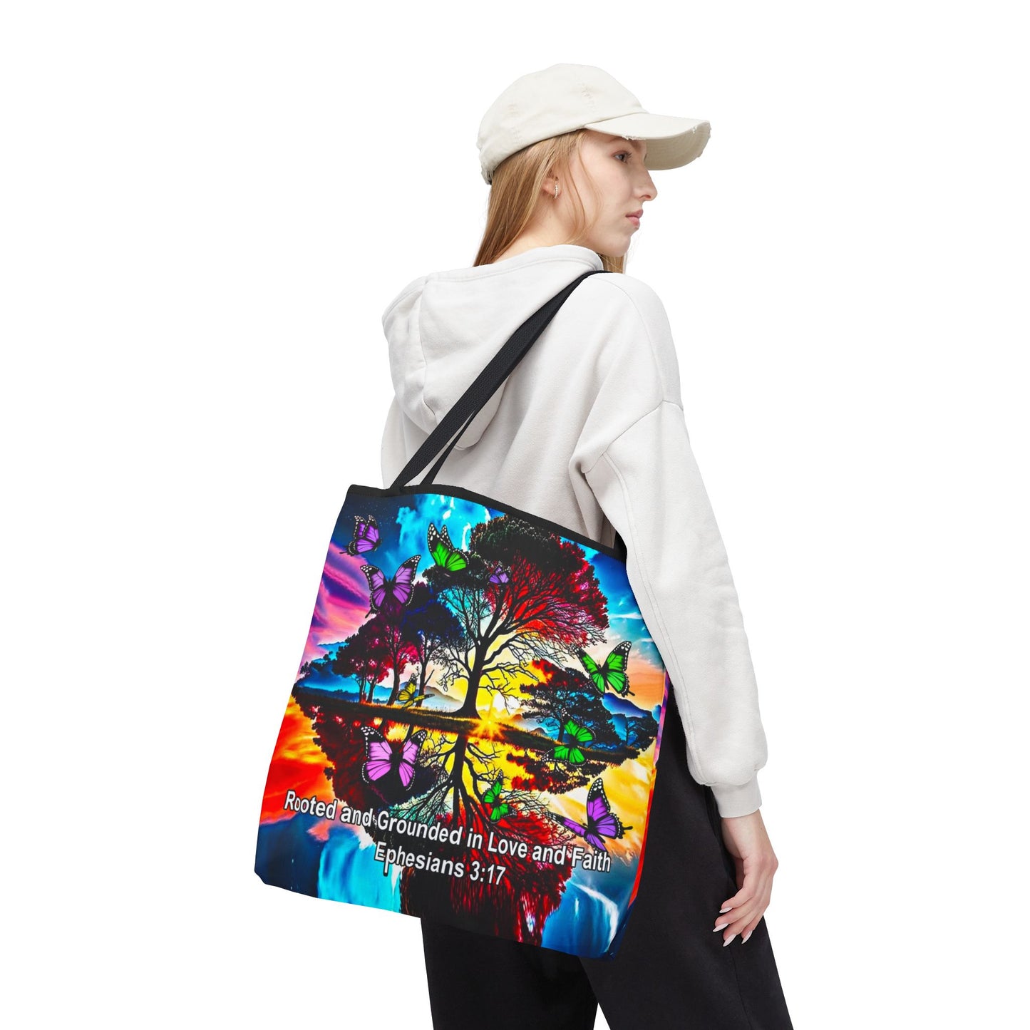 Ephesians 3:17 Rooted and Grounded Tote Bag