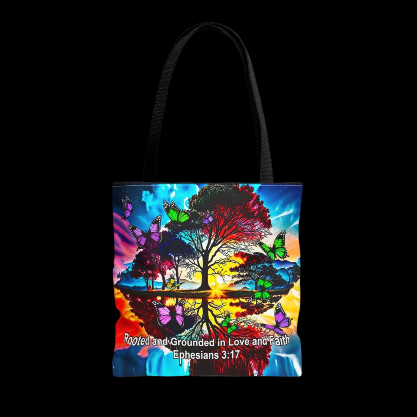 Ephesians 3:17 Rooted and Grounded Tote Bag