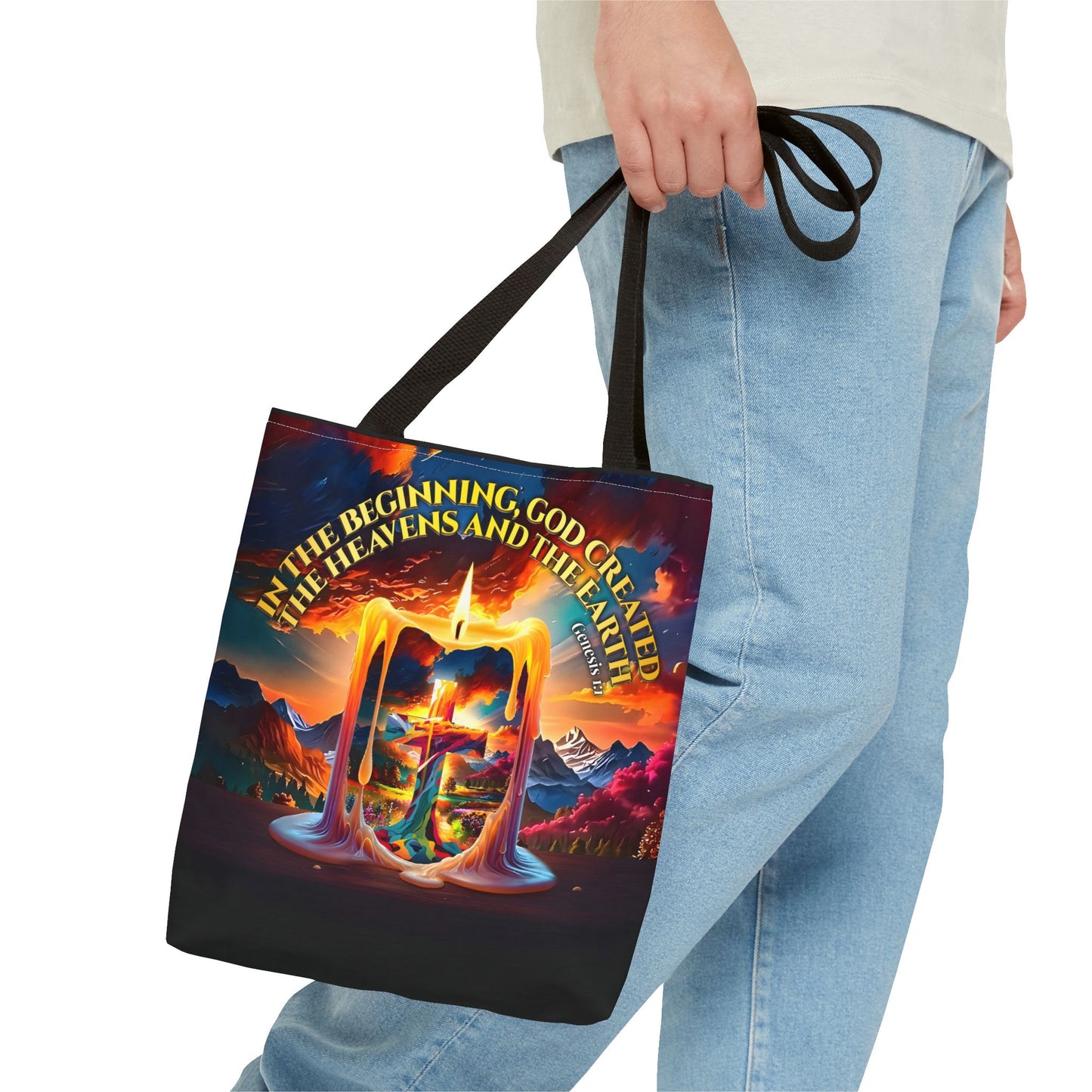 Genesis 1:1 - Creation Light Tote Bag
