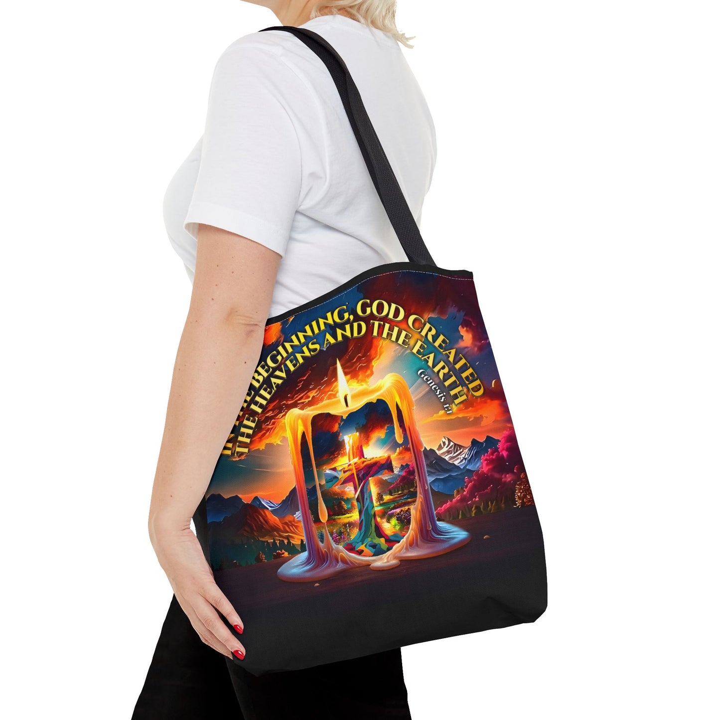 Genesis 1:1 - Creation Light Tote Bag