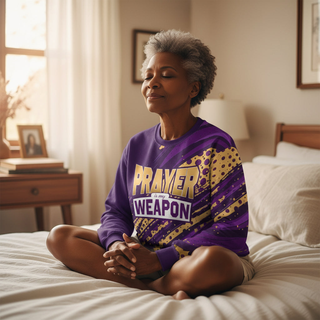 Prayer is My Weapon Women's Faith Sweatshirt