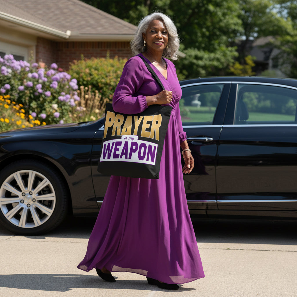 Prayer is My Weapon Faith-Filled Tote Bag