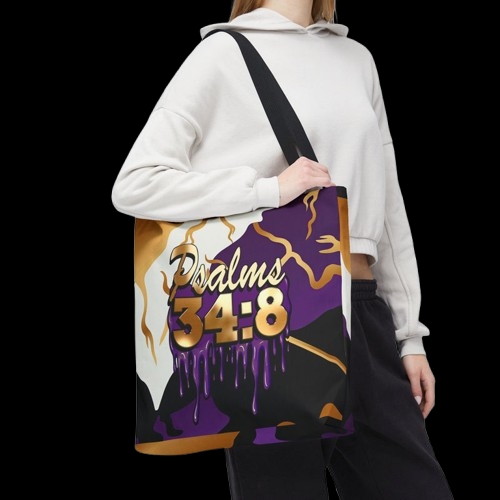 Psalms 34:8 "Taste and See that the Lord is good" Tote Bag