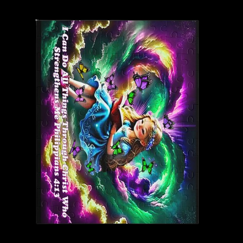 Philippians 4:13 Verse Young Girl Reading Book Puzzle