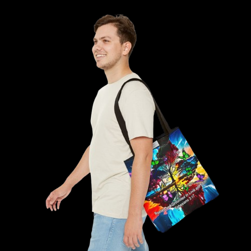 Ephesians 3:17 Rooted and Grounded Tote Bag