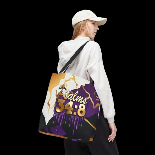 Psalms 34:8 "Taste and See that the Lord is good" Tote Bag