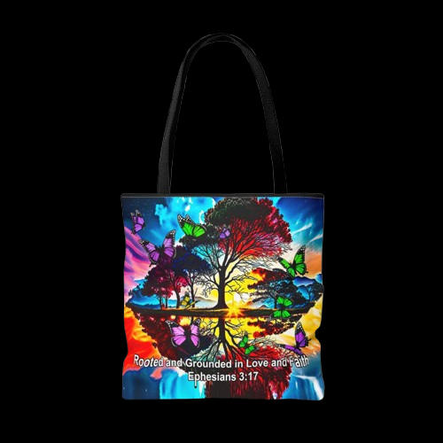 Ephesians 3:17 Rooted and Grounded Tote Bag
